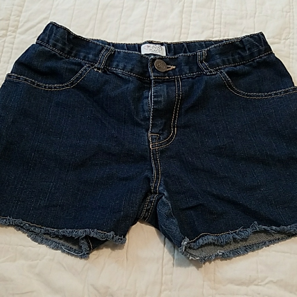 blue denim cutoff short jean