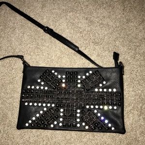 Cute studded crossbody bag.