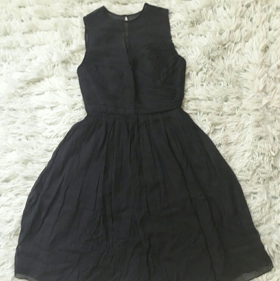 J crew silk black dress - Picture 4 of 8