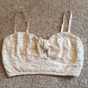 •SOLD• Roxy white cream Lace bralette