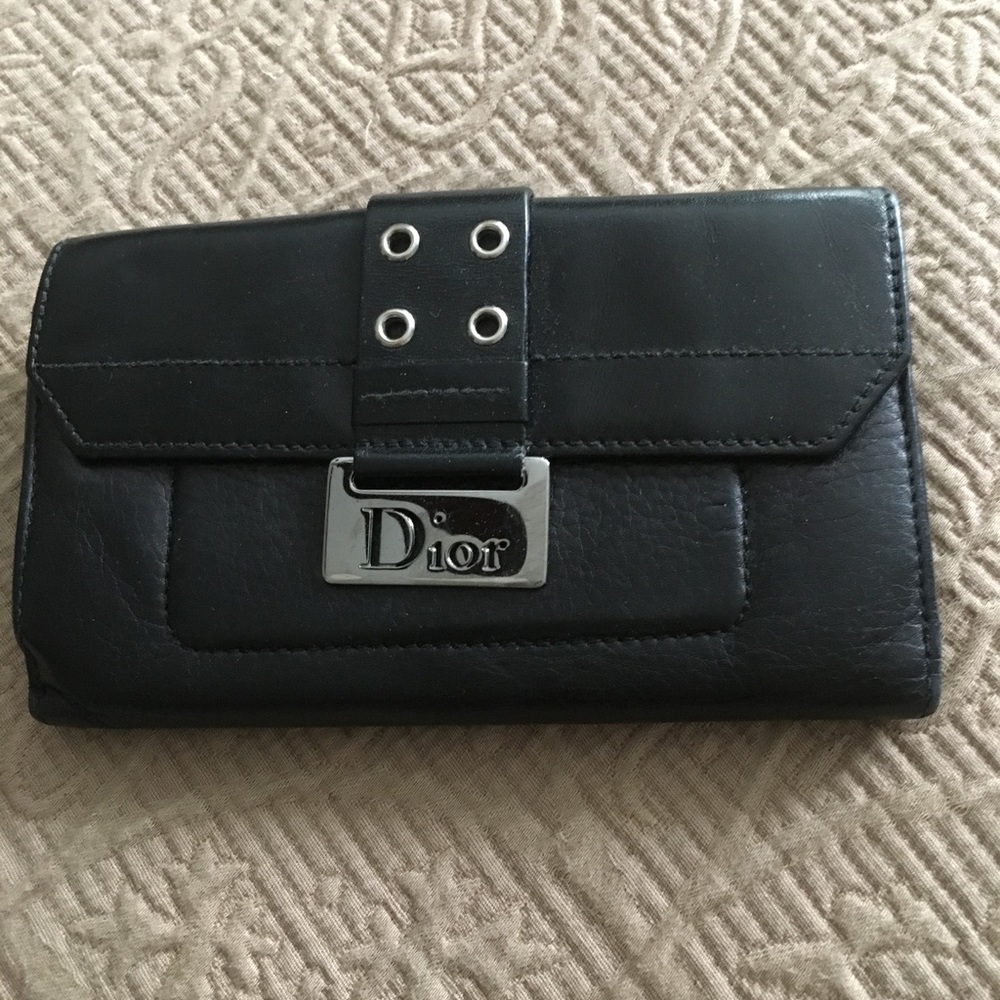 Authentic Christian Dior Leather Wallet