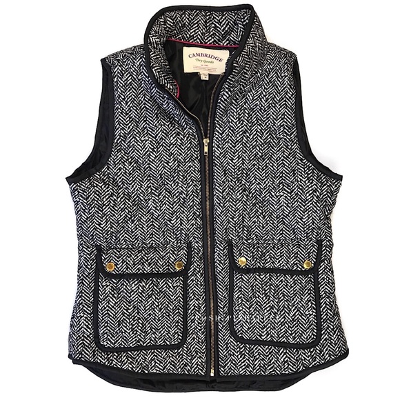 Cambridge Dry Company Jackets & Blazers - Cambridge Dry Goods Herringbone Vest Sz M