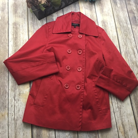 marquis Jackets & Blazers - Marquis Red Button Blazer Jacket