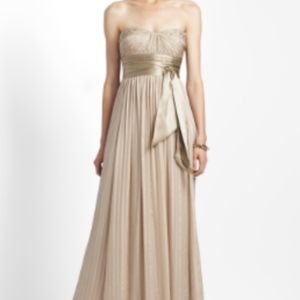 BCBG Strapless Champagne Gown