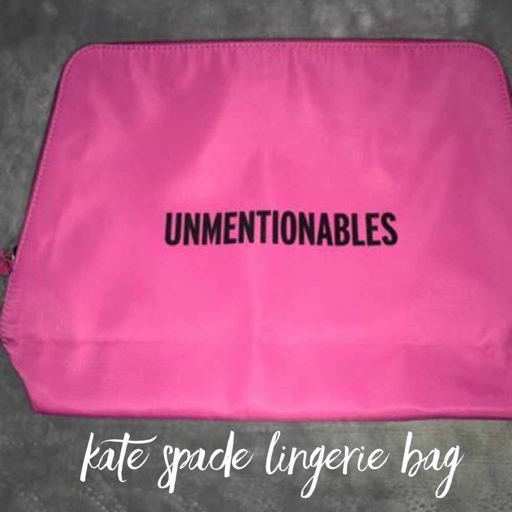 Kate Spade "Unmentionables" Lingerie Bag