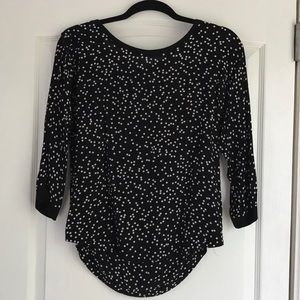 Anthropologie blouse with polka dots