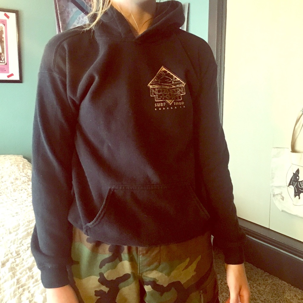 northern light hoodie Famous Bodega, CA surf shop