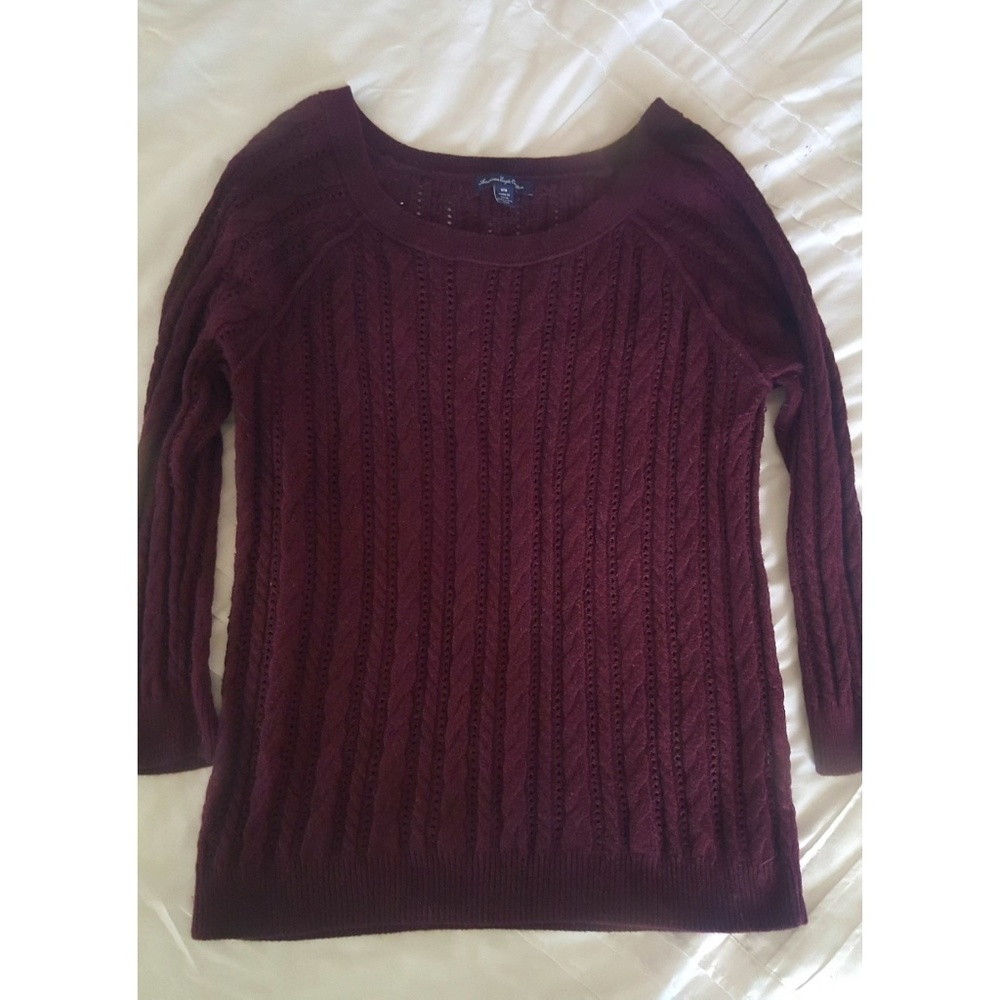 American Eagle cable knit sweater