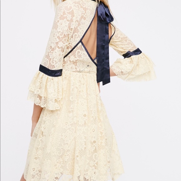 Free People Small Gilded Lace Mini Dress NWOT! - Picture 5 of 9