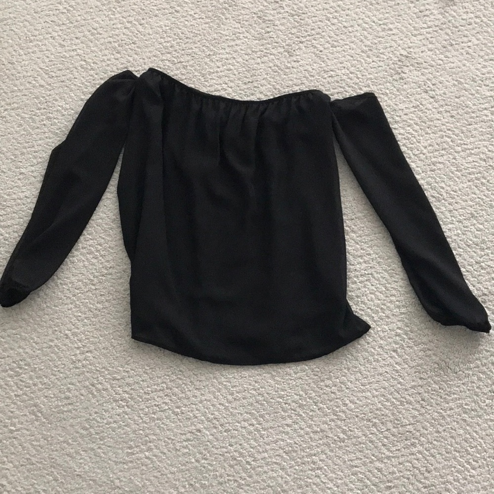 Black Off the Shoulder Top