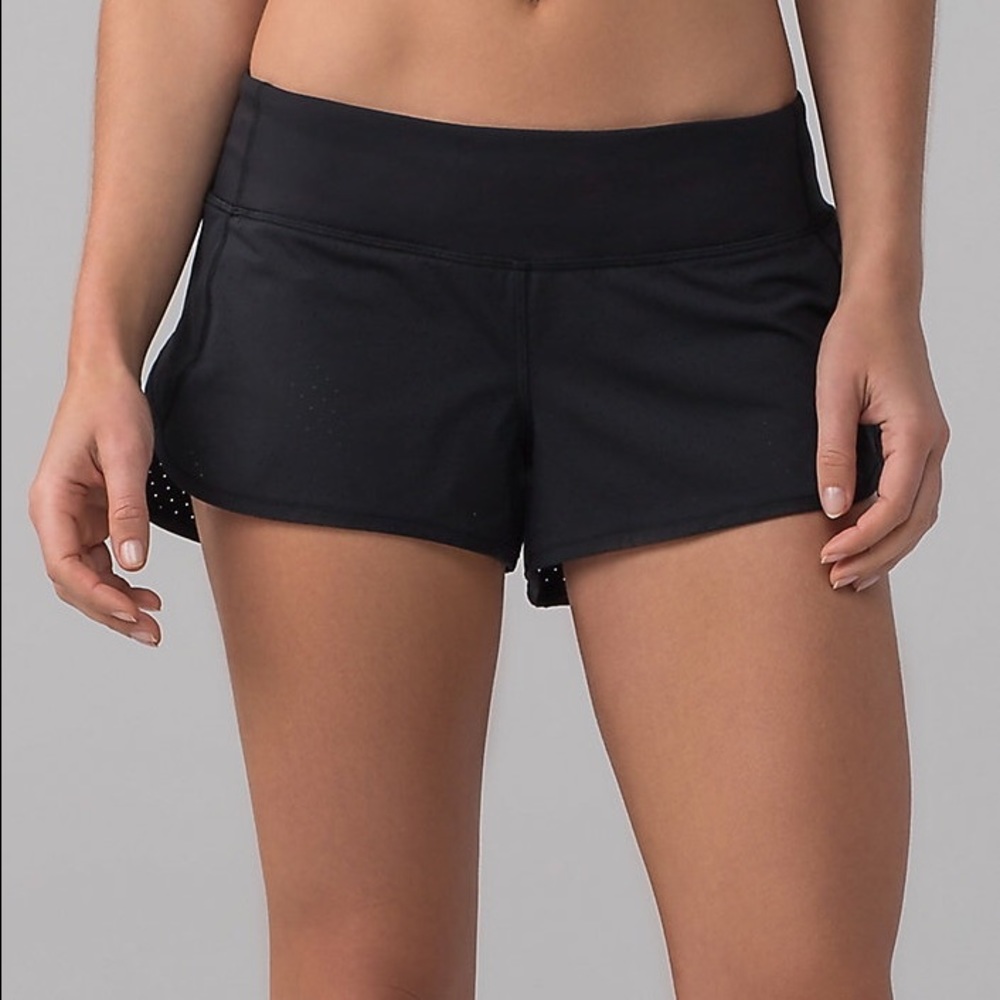 Like New Black Lululemon Speed Shorts
