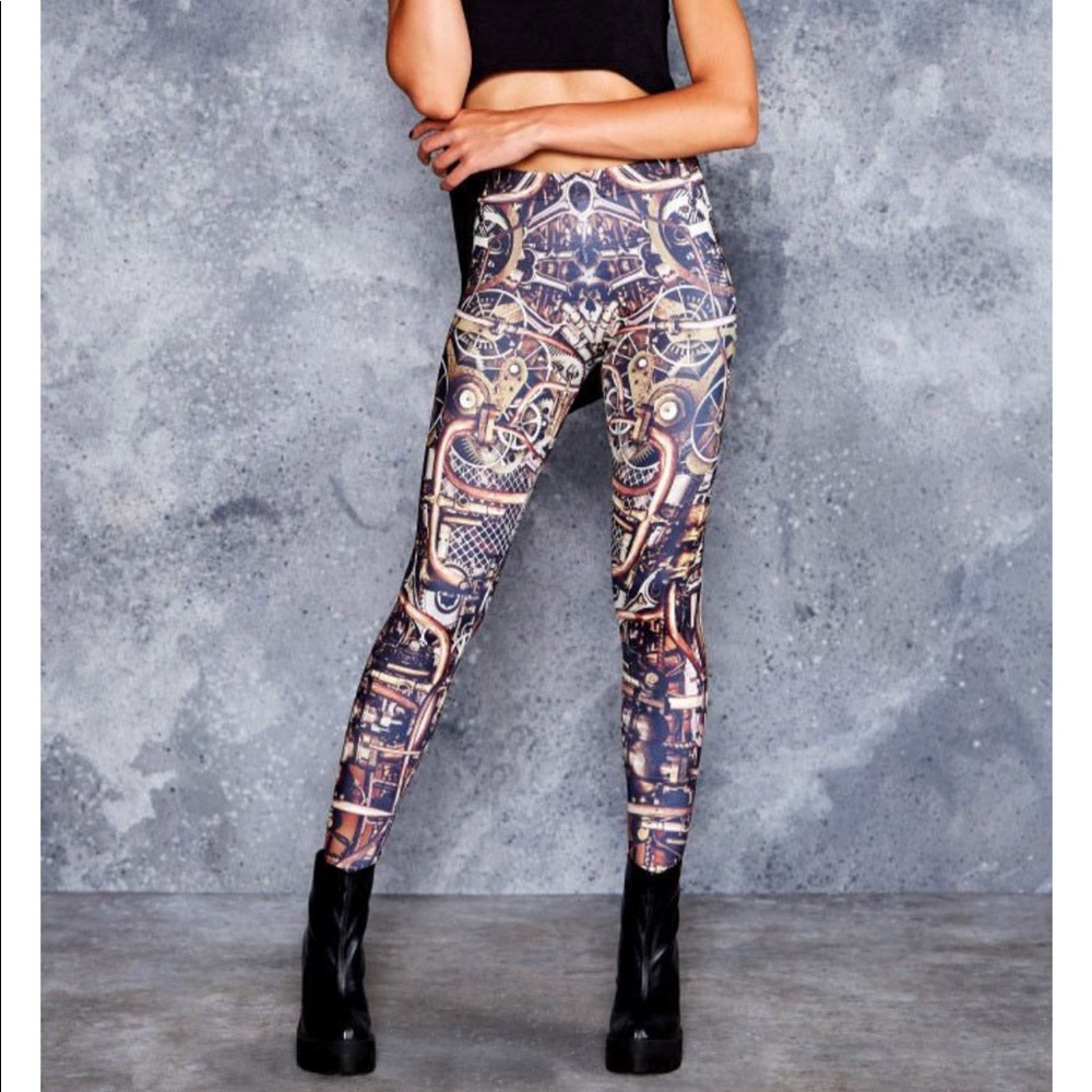 Blackmilk steam punk brass MF leggings
