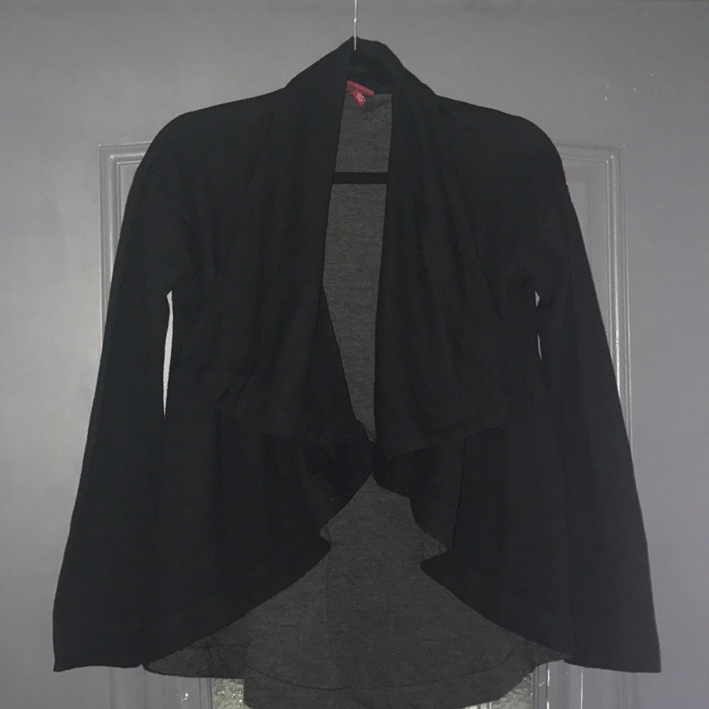 Black Waterfall Cardigan