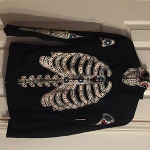 Skull zip up