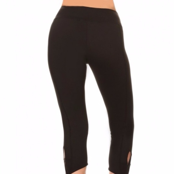 RESTOCKED!Black tie up leggings/yoga pants. - Picture 2 of 6