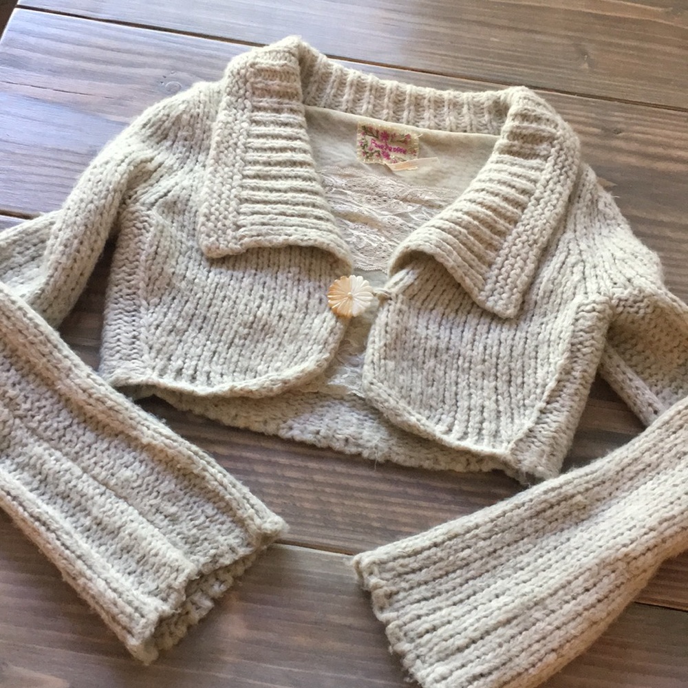 Free people knit crop sweater