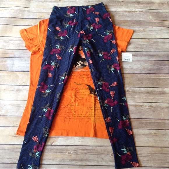 ❗️SOLD❗️LuLaRoe Halloween outfit witches leggings - Picture 4 of 8
