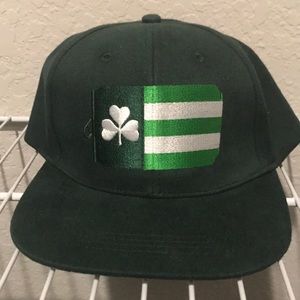 Green and white Miller Lite hat