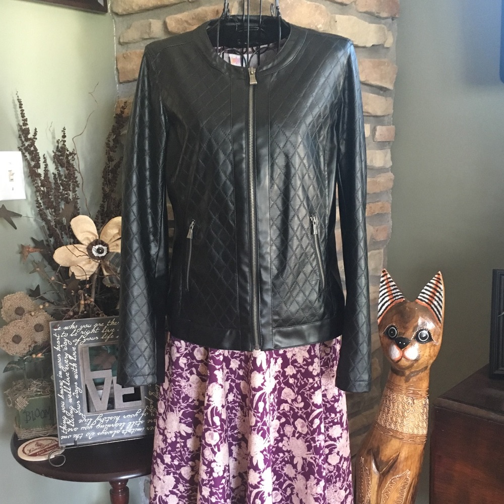 XS Dana Bachman faux leather jacket