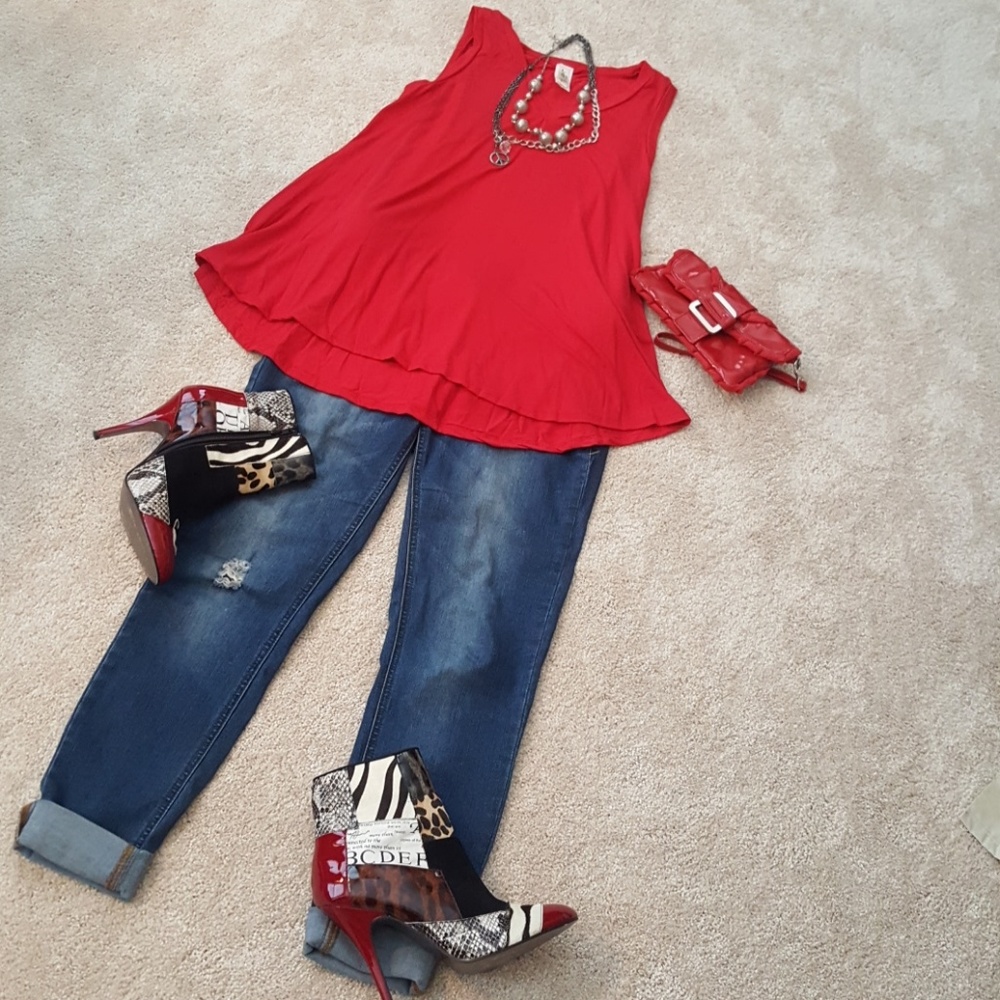 Nwot red Swing tunic