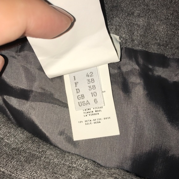 Philosophy di Alberta Ferretti Skirt Grey (Gray) Pencil Skirt Sz 6 EUC Designer - Picture 7 of 8