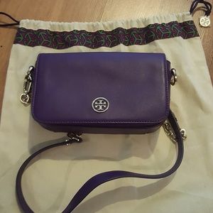 Purple Tory Burch crossbody