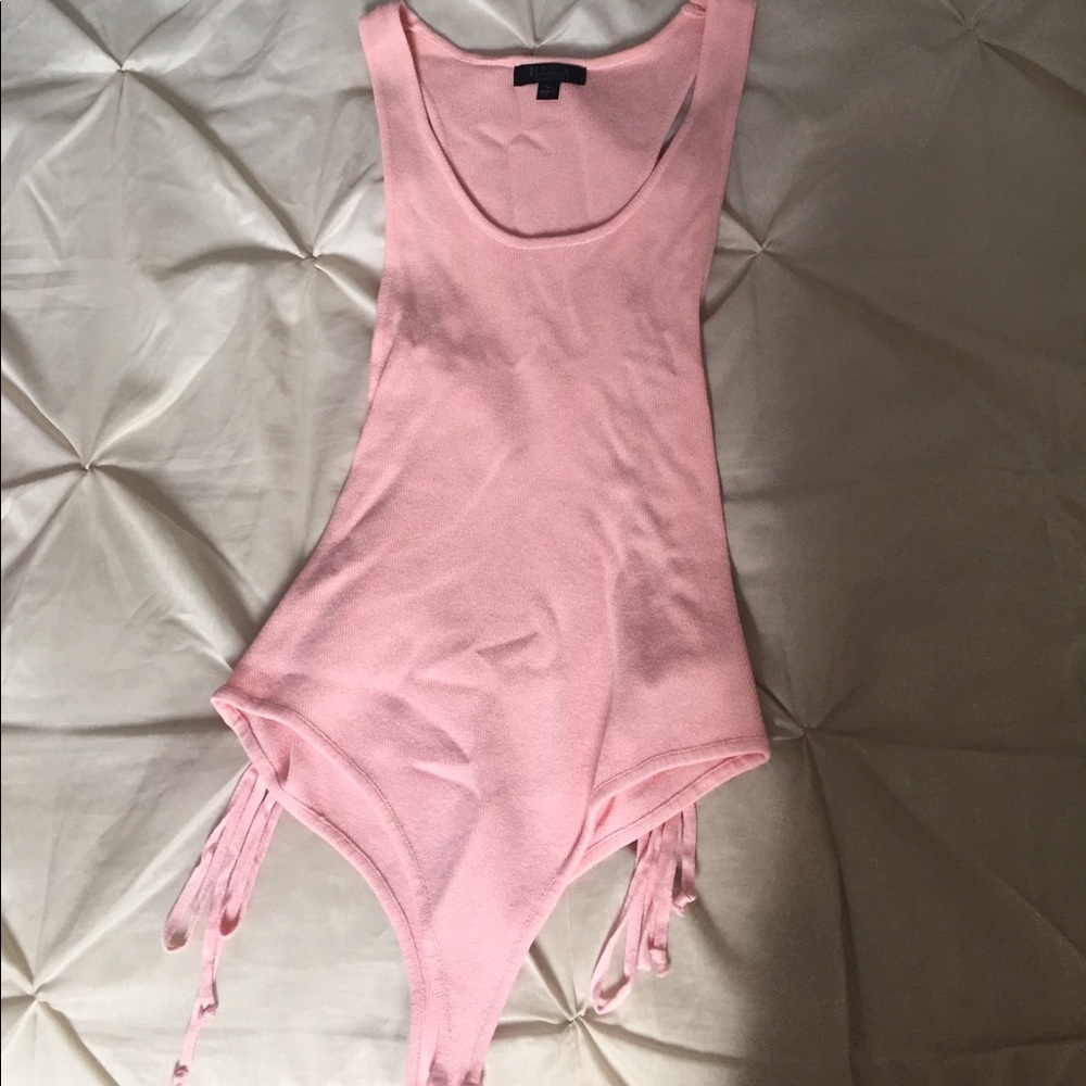 Light Pink Body Suit with braided cut outs