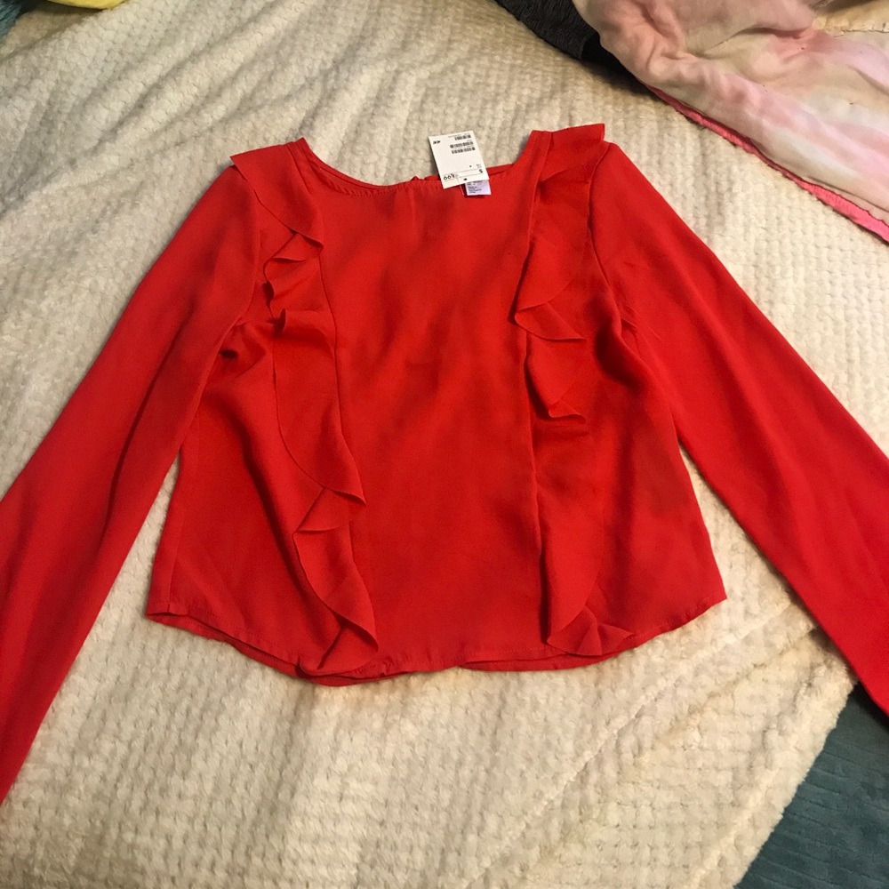 Red blouse