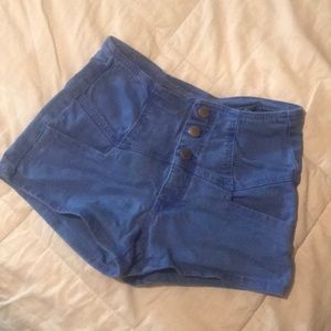 High waist blue shorts. Must bundle