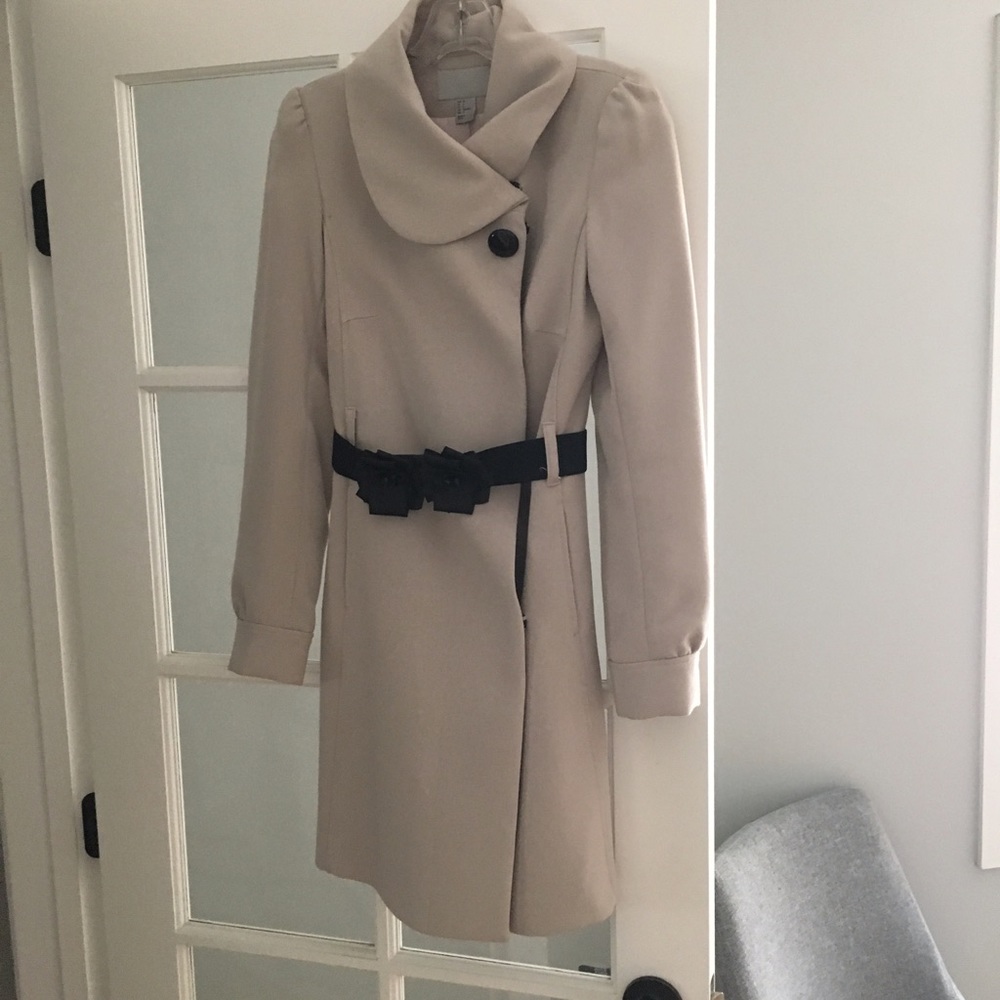 Beautiful nude tan coat jacket xs/s