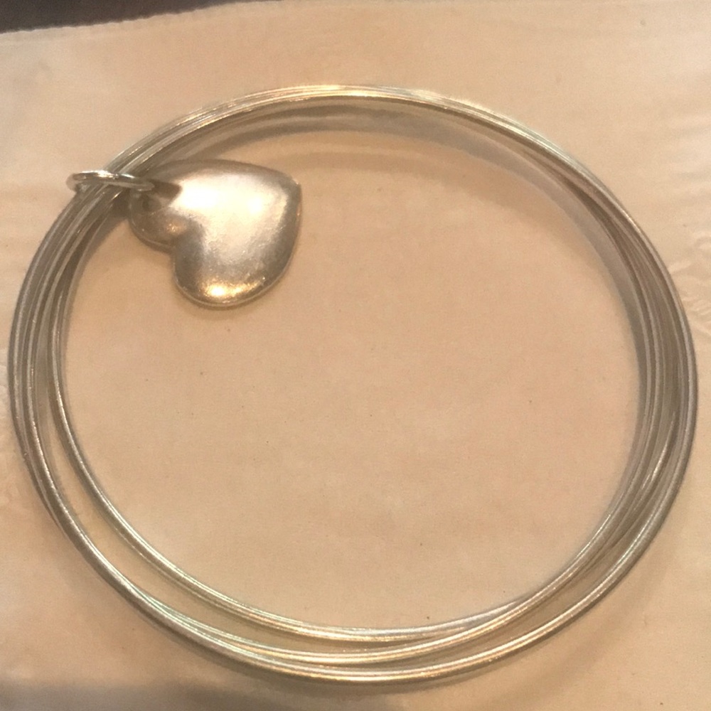 Authentic Tiffany Heart Bangle