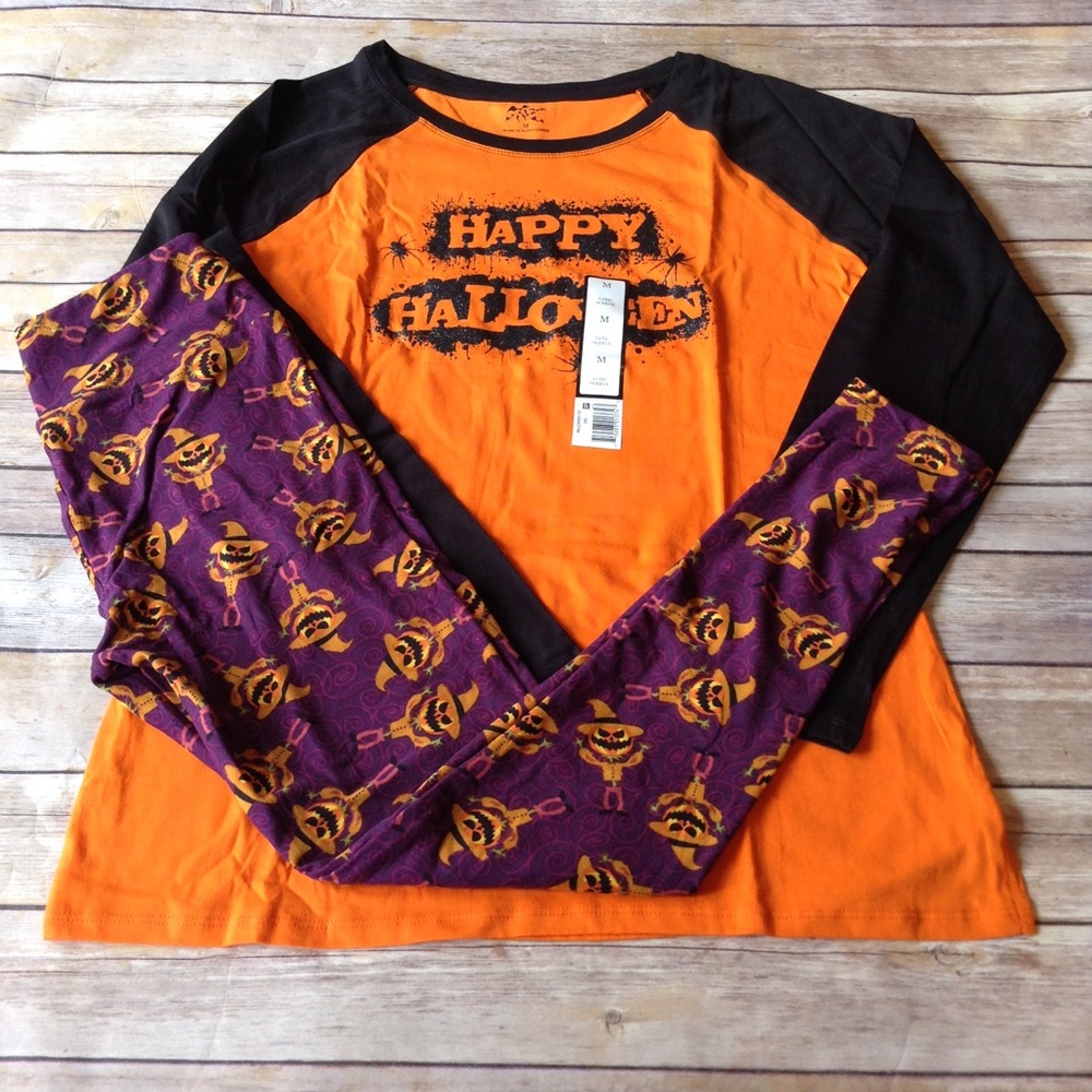 LuLaRoe Halloween OS scarecrow leggings