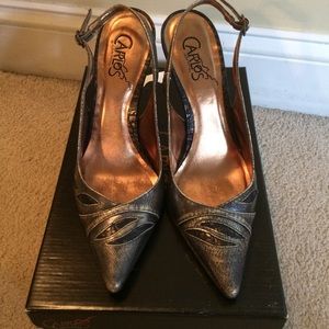 Carlos Santana sling back heels