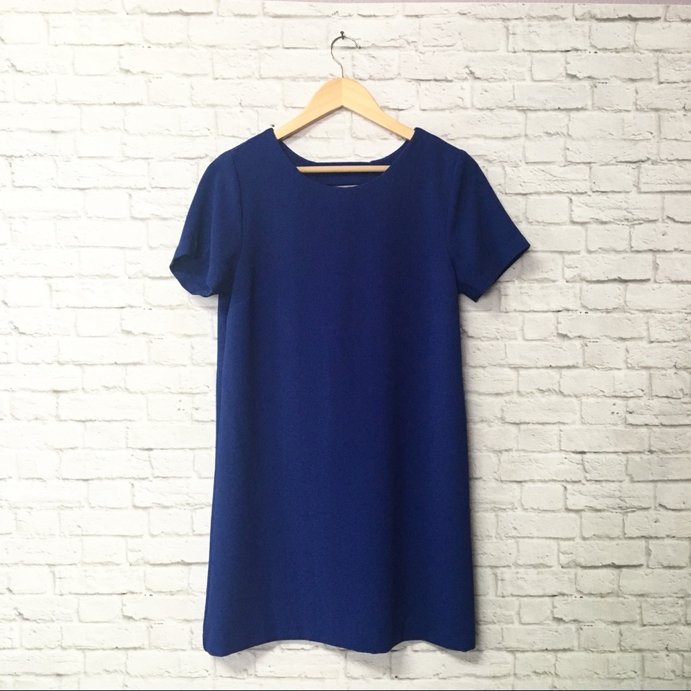 Bobeau dress above knee, size small. Royal blue.