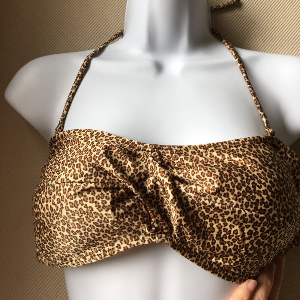 Old Navy Bikini bandeau - leopard print - size m