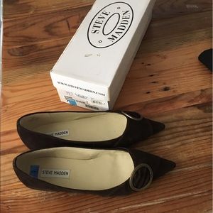 Steve Madden suede brown flats 7