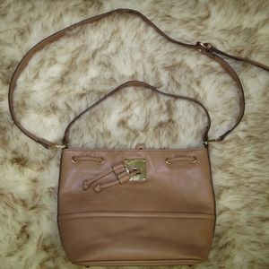 Light brown leather purse