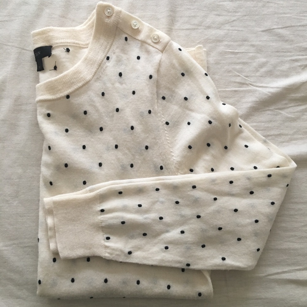 Polka dot tippi sweater.