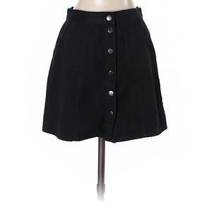 BDG black jean skirt