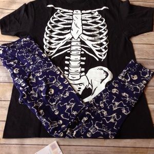 🎃SALE🎃LuLaRoe Halloween OS skeleton leggings