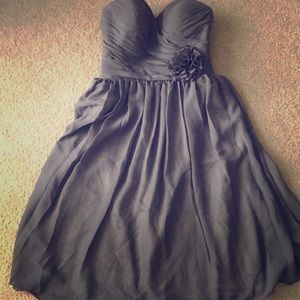 Gray chiffon prom/Bridal party dress