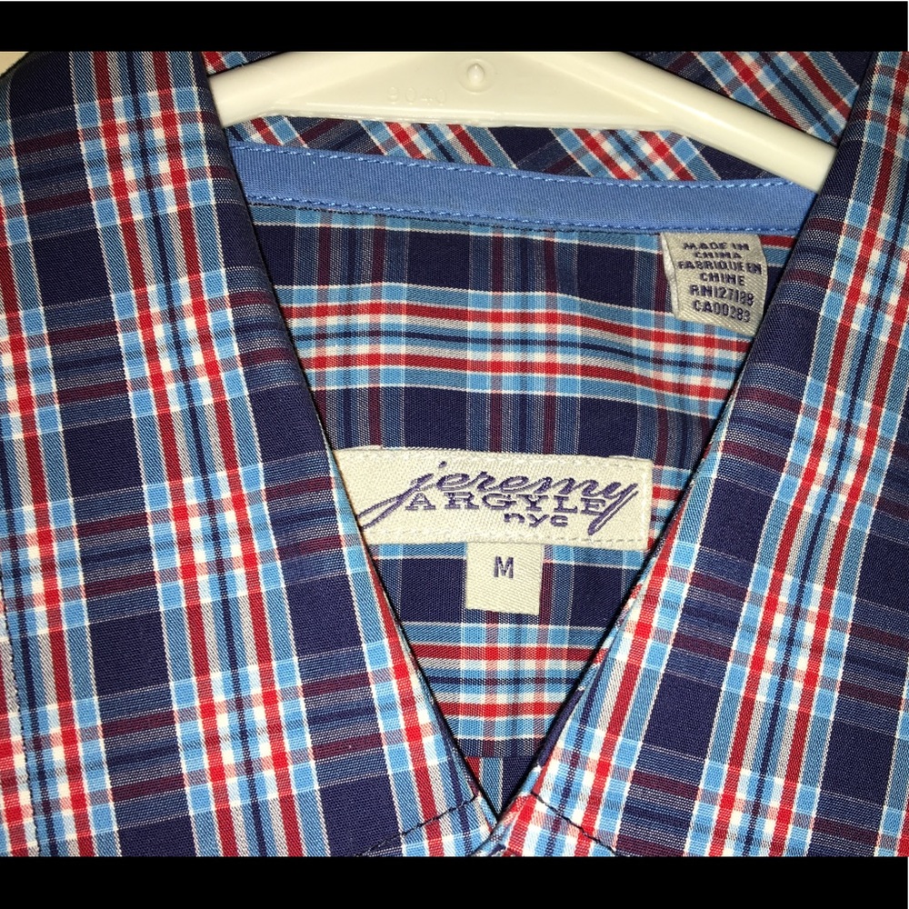 Men's Jeremy Argyle Dress Shirt Plaid M