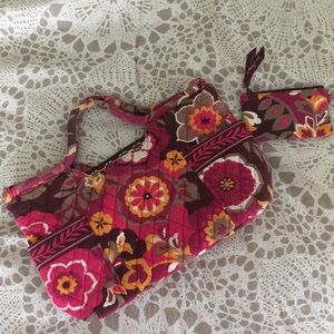 FINAL PRICE! Vera Bradley Carnaby bag &zip ID case