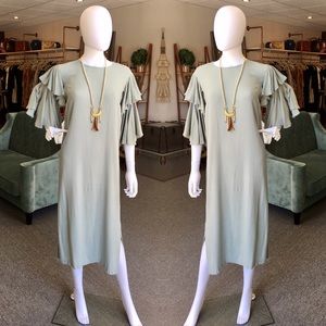 Ruffle Sleeves Tunic