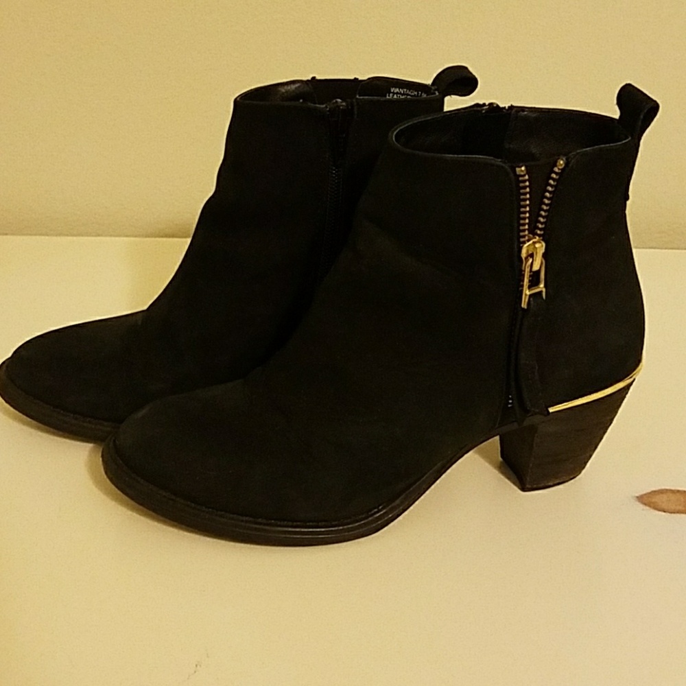 Steve Madden Black Suede Bootie