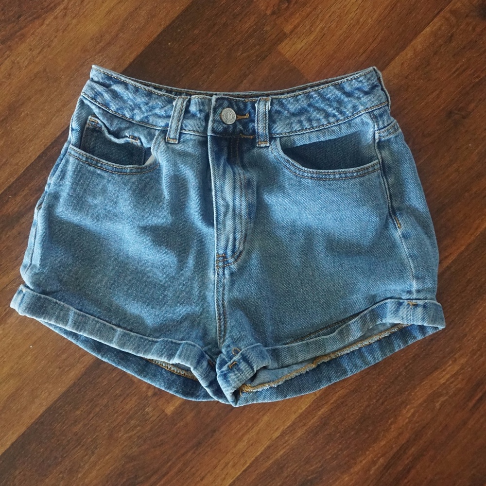High Waist Jean Shorts
