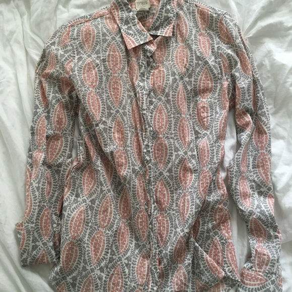 J. Crew Floral buttondown - Picture 2 of 2