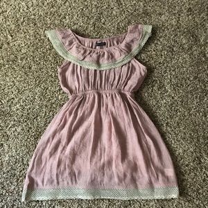 blush dress. off the shoulder. size s. euc.