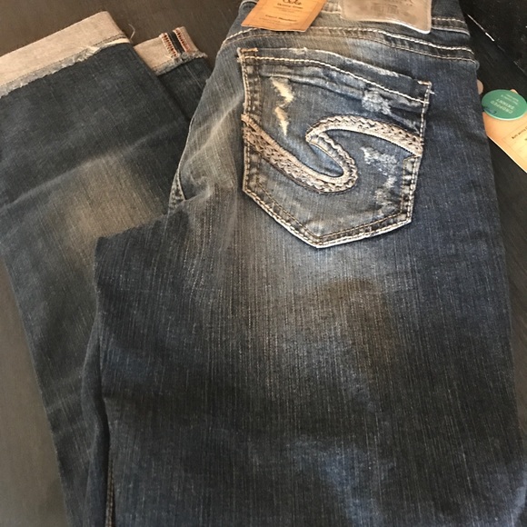 NWT Silver Jeans 👖 SUKI Skinny Crop 29 & 30 - Picture 4 of 8