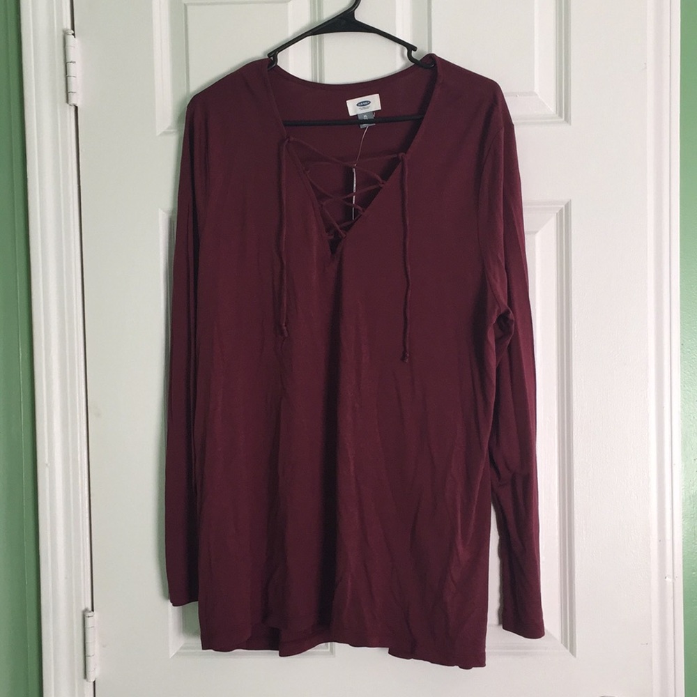 Old navy lace up top